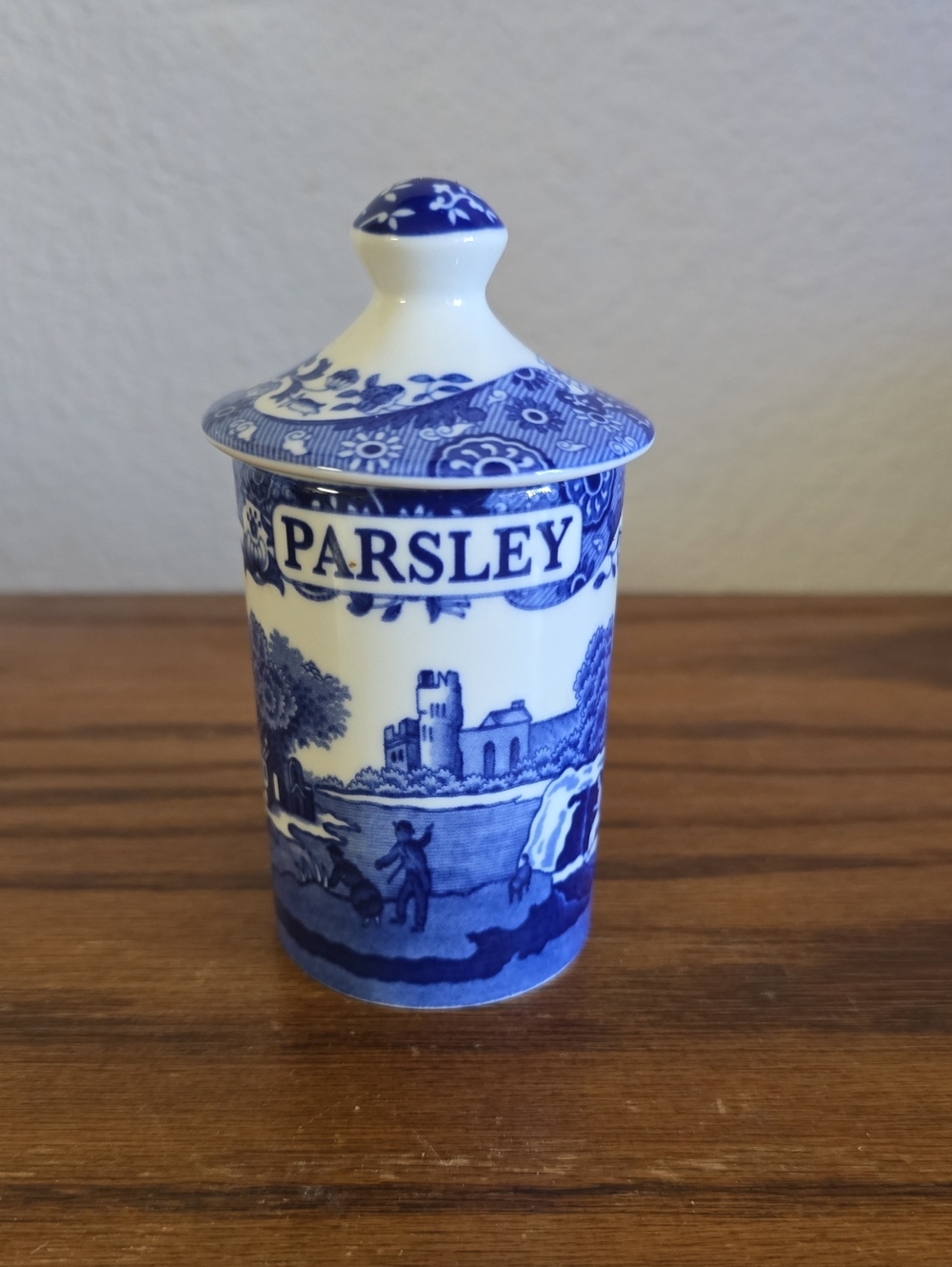 Spode ITALIAN Parsley Ceramic Canister Tote 12